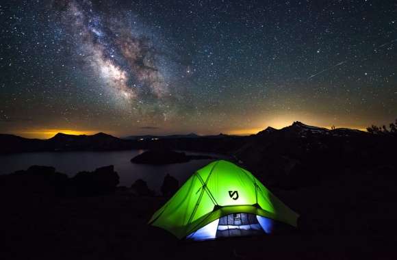 Stargazing Bliss of the Milky Way and Camping Adventure wallpapers hd quality