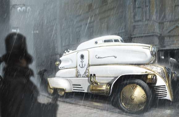 Steampunk Sci-Fi Car for Dreamy Adventures