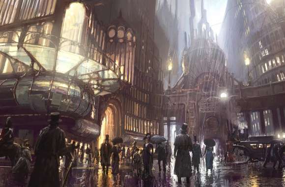 Steampunk Sci-Fi Metropolis