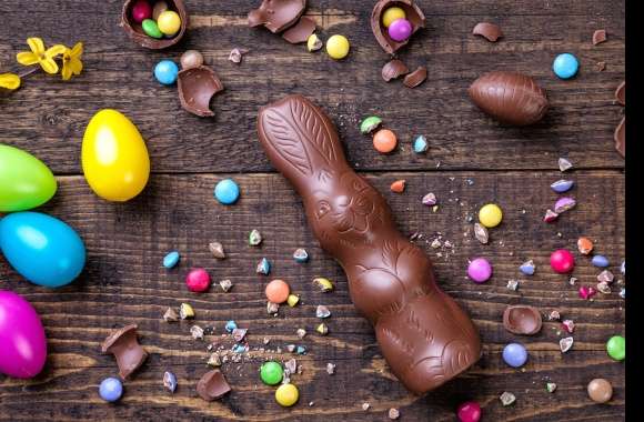 Still Life Candy Easter Egg Chocolate Holiday Easter wallpapers hd quality