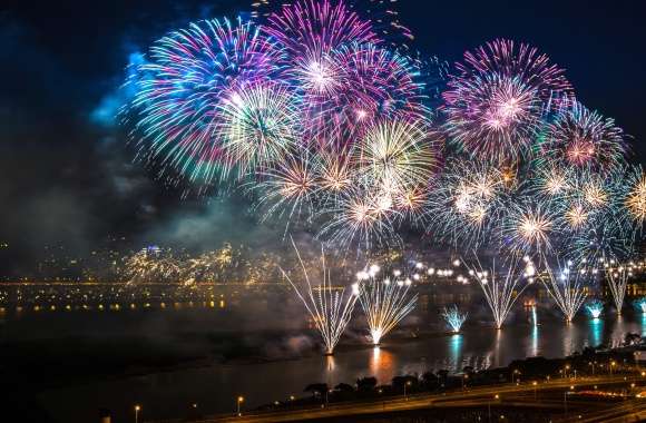 Stunning Fireworks Nightscape -