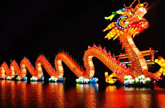 Stunning of a Festive Chinese New Year Dragon