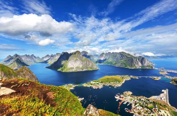 Stunning Reine Aerial Landscape