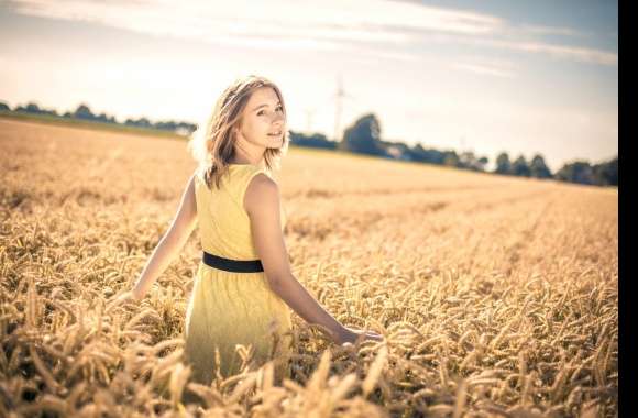 Summer Radiance in Wheat Field -