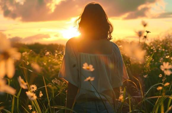 Summer Vibes of a Woman Embracing the Season