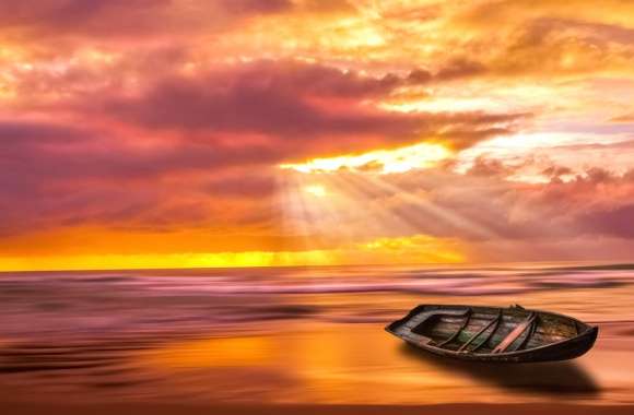 Sunbeam Nature Cloud Horizon Ocean Photography Sunset