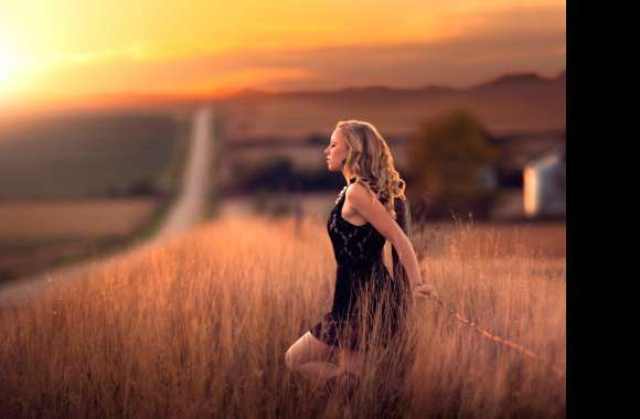 Sunset Stroll - of a Woman Model