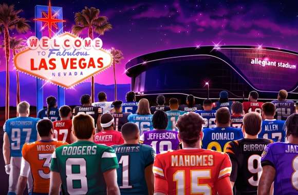 Super Bowl - NFL Stars & Las Vegas Stadium