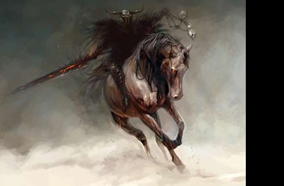 Sword Horse Dark Warrior wallpapers hd quality