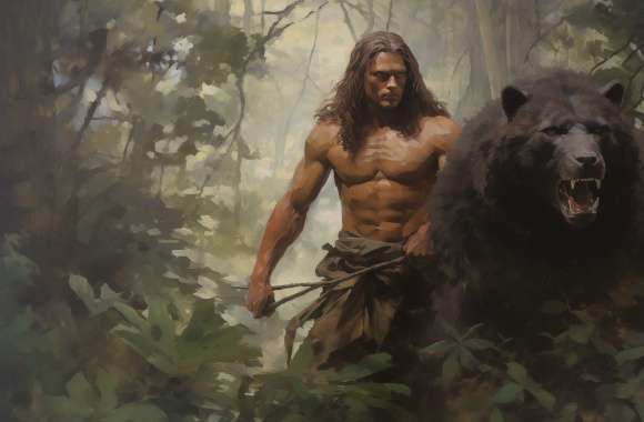 Tarzan and Bear Jungle Adventure