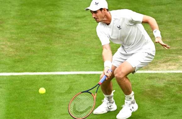 Tennis Star in Action at Wimbledon 2023 -