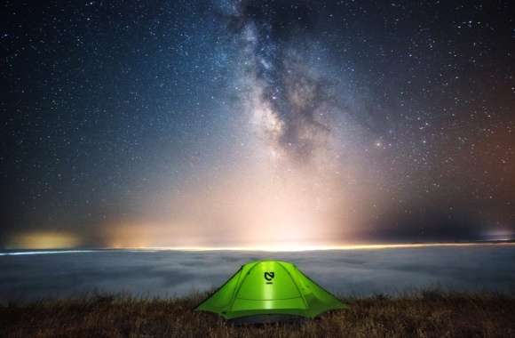 Tent Camp Starry Sky Milky Way Photography Camping