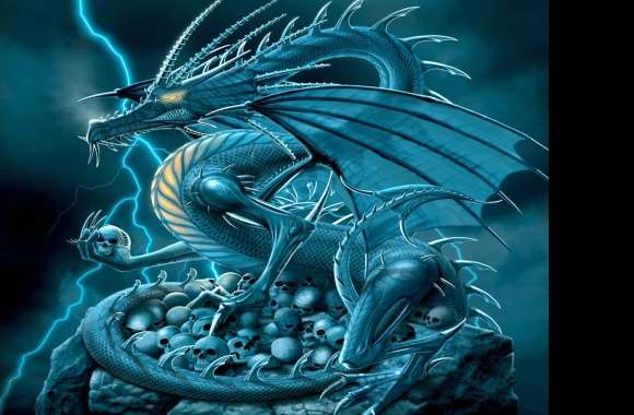 Thunder Dragon HD Fantasy Wallpaper wallpapers hd quality