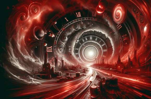 Time Vortex Sci-Fi Time Travel Background