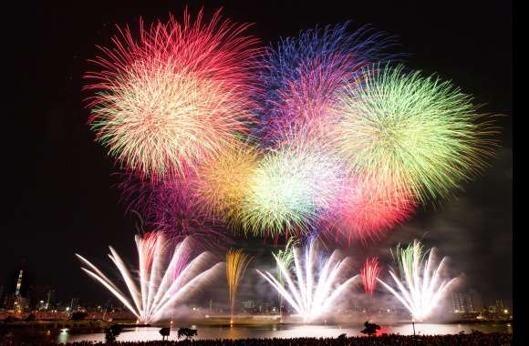 Tokyo Japan Crowd Light Night Photography Fireworks