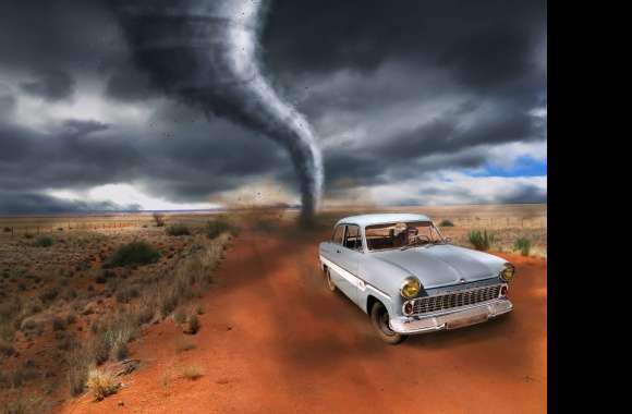 Tornado Chimpanzee Monkey Car Photography Manipulation