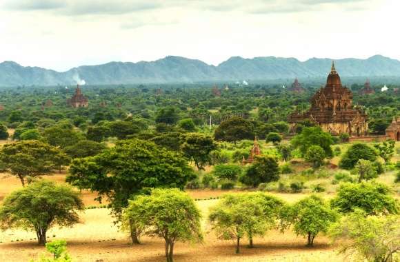 Tranquil Temple Landscape - wallpapers hd quality