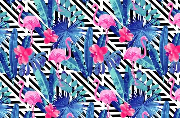 Trippy Flamingo Paradise