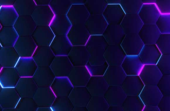 Ultra HD Hexagon Art Wallpaper