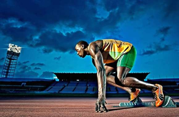 Usain Bolt in Action - HD Sports Wallpaper