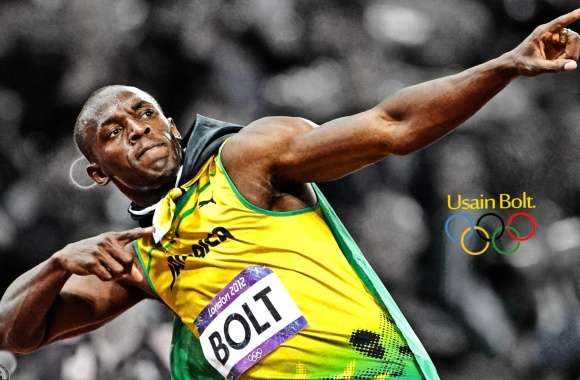 Usain Bolt Olympic Triumph - HD Sports Wallpaper