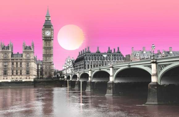 VaporWave the Big Ben