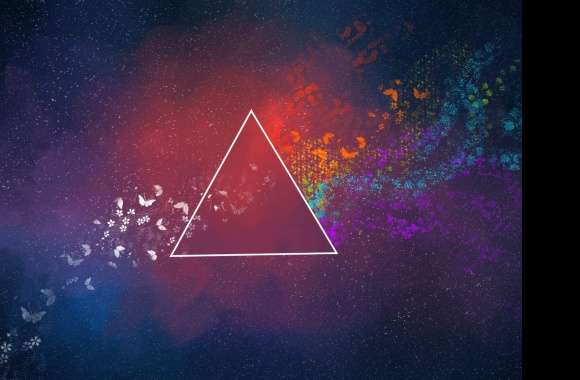 Vibrant Abstract Triangles -