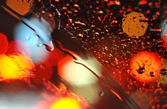 Vibrant Rain Bokeh Full of Colorful Circles wallpapers hd quality