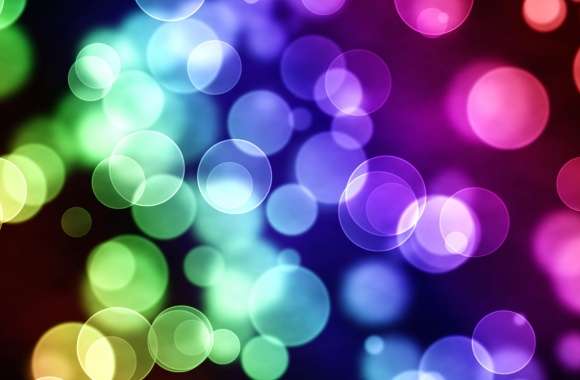 Vibrant Rainbow Bubbles wallpapers hd quality