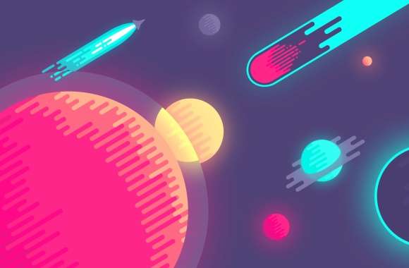 Vibrant Sci-Fi Space wallpapers hd quality