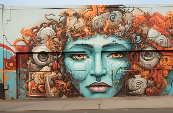 Vivid Urban Graffiti Artwork