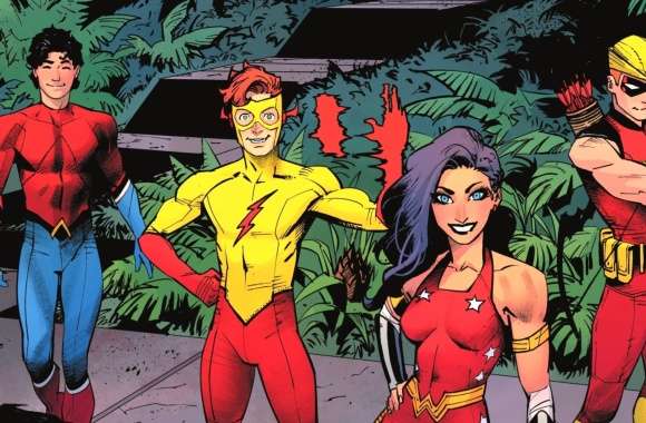Wally West Aqualad (DC Comics) Kid Flash Wonder Girl Speedy (DC Comics) Comic Teen Titans