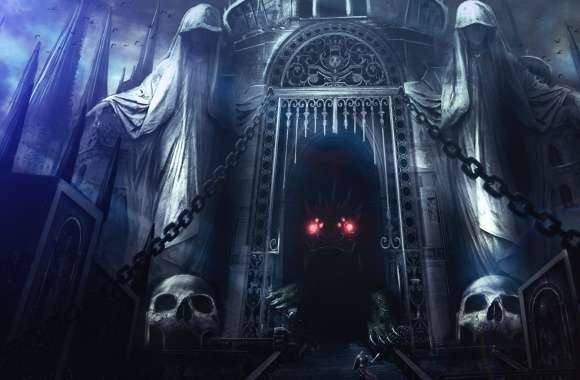 Warrior Creature Knight Dark Castle wallpapers hd quality