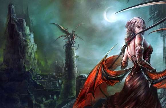 Warrior of the Mystic Dawn - HD Fantasy Wallpaper