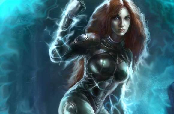 Warrior Redhead Fantasy Woman Fantasy Warrior