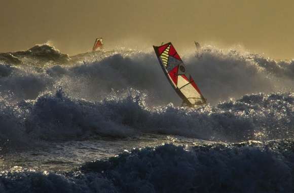 Wave Surfing Windsurfing Sports wallpapers hd quality