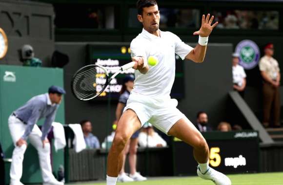 Wimbledon 2023 Tennis Champion Action Shot -