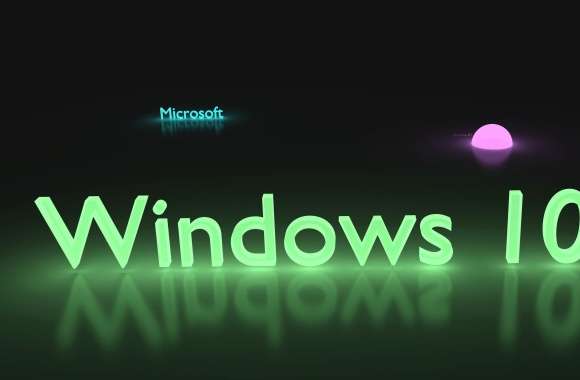 Windows 10 glowing green