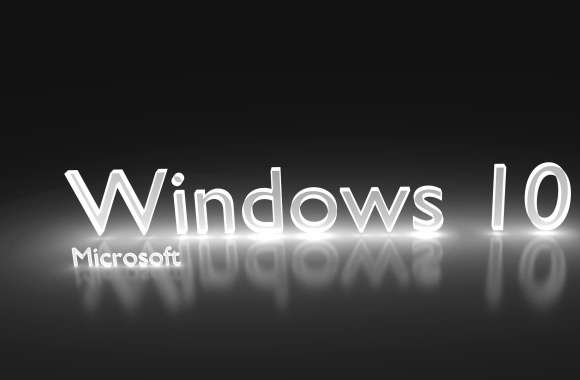 Windows 10 glowing white