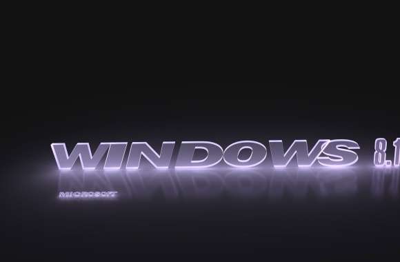 Windows 8.1 glowing light violet