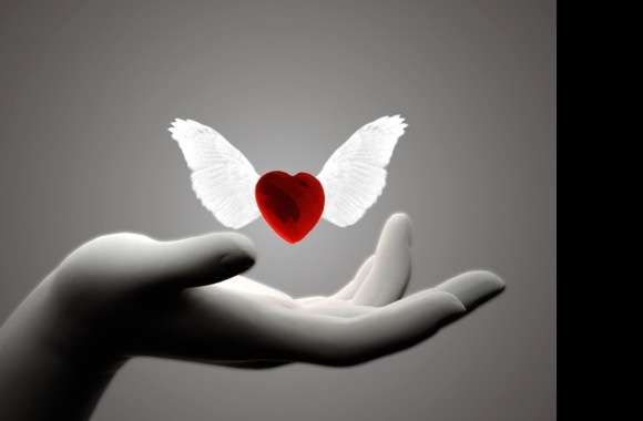 Winged Heart Love - Artistic wallpapers hd quality