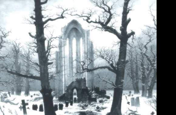 Winter Graveyard Ruins - wallpapers hd quality
