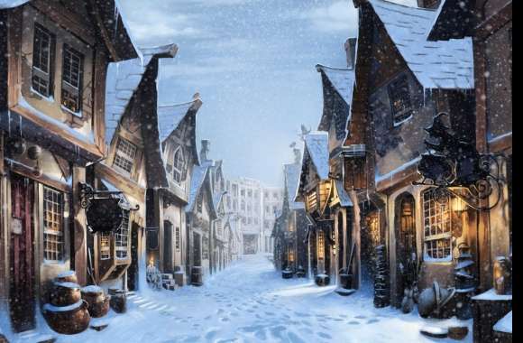 Winter Wonderland in Diagon Alley -