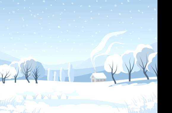 Winter Wonderland Landscape -