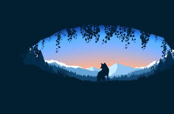 Wolf in the Cave - wallpapers hd quality