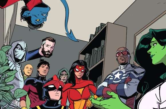 Wong (Marvel Comics) Shang-Chi Sam Wilson Jessica Drew (Marvel Comics) Nova (Marvel Comics) Comic She-Hulk