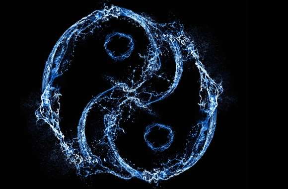 Yin & Yang Waterflow wallpapers hd quality