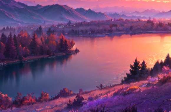 Yshkanosh Purple River wallpapers hd quality