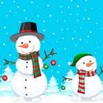 Artistic Snowman full hd