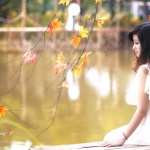 Autumn Serenity - Asian Woman images